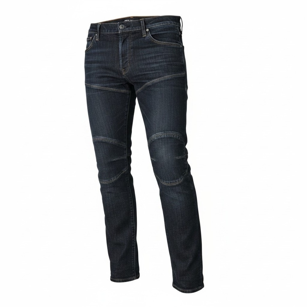 G Star RAW 5620 MOTION 3D Slim Jeans Men's 38 x 32 Indigo Denim Moto Biker Knee